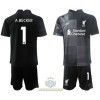 Maglia da Calcio Portiere Liverpool Alisson Becker 1 Alternativa 2021-22 per Bambino